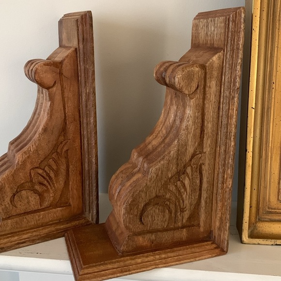 Set of 2 pcs Carved wooden corbels Corbels Bracket wall decor home new kitchen‎ - Picture 14 of 16
